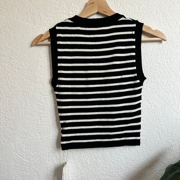 Commense Striped Crop Tank Top XS NWT - Picture 6 of 6